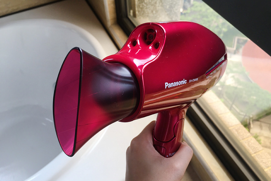 Panasonic EH-CNA98 國際牌奈米水離子吹風機，日本限定版桃紅色開箱!!